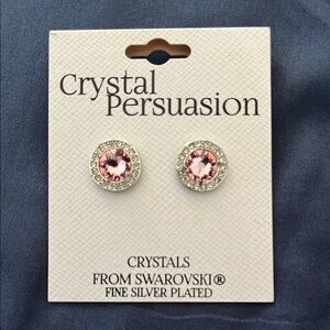Pink Crystal Earrings